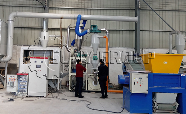 Circuit board recycling line